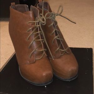 Brown booties